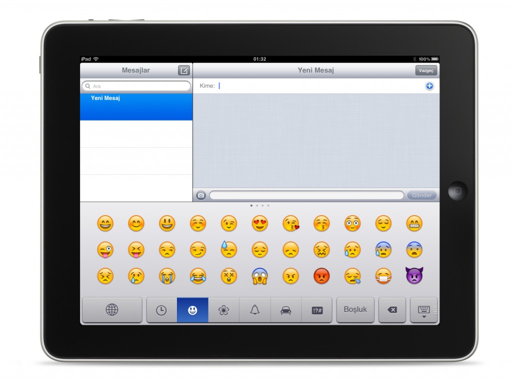 iOS Emoji Klavye